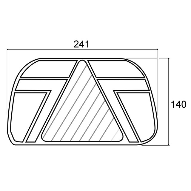 FEU Arriere Droit Dynamique Rectangle 6 Fonctions 12-24V référence fournisseur 1216790B
